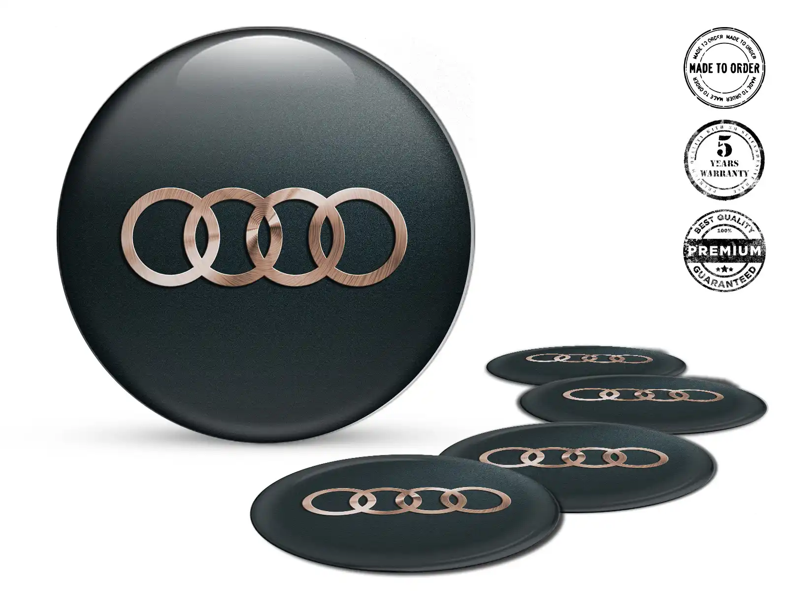 Audi Pegatinas Silicona Estilo Calcomanías de Aro Autos